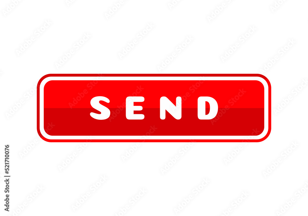 Cursor clicking send button icon. Social media concept. Vector on isolated white background. EPS 10 Cursor clicking send button icon. Social media concept. Vector on isolated white background. EPS 10
