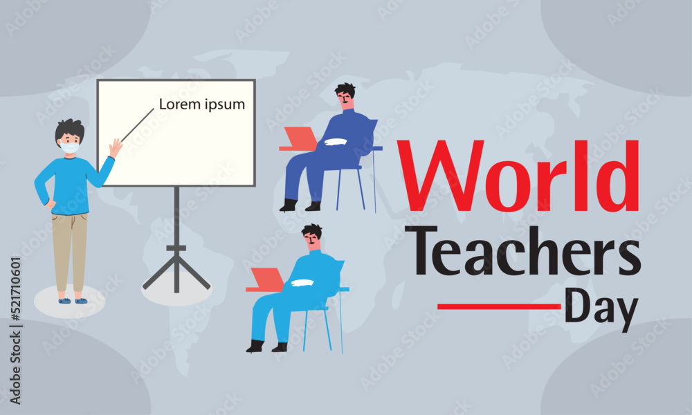 World Teachers' Day design template with Vector Illustration Eps 10 World Teachers' Day design template with Vector Illustration Eps 10