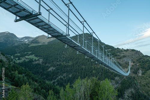 Longest Tibetan bridge in the Canillo Parish in Andorra.