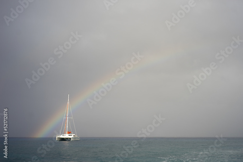 rainbow over the sea © scott