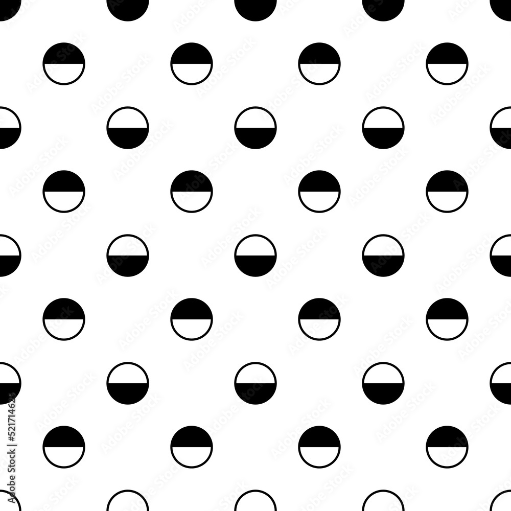 Circles pattern. Circular figures seamless ornament. Dots backdrop. Dot motif. Circle shapes background. Dotted wallpaper. Digital paper, web design, abstract image, textile print, vector illustration