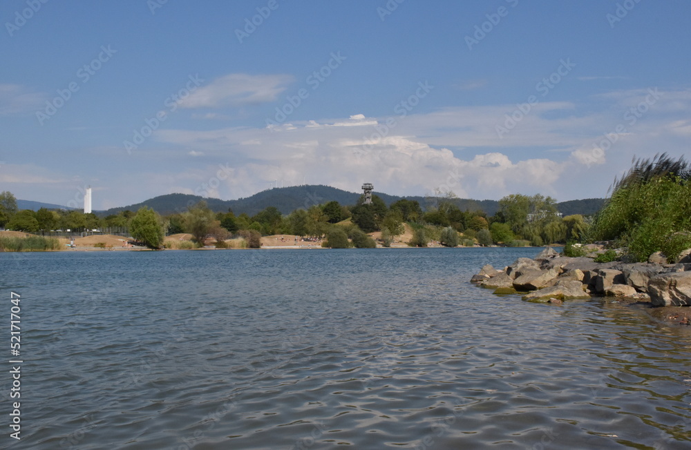 Flückingersee in Freiburg im Sommer