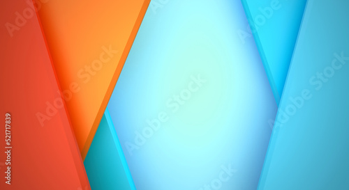 colorful 3d render abstract background. random geometric 3d shapes with different height level. background for slide show, presentation