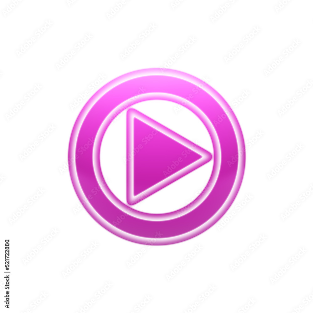 Play icon isolated in white background. Illustration. Play icon isolated in white background. Illustration.