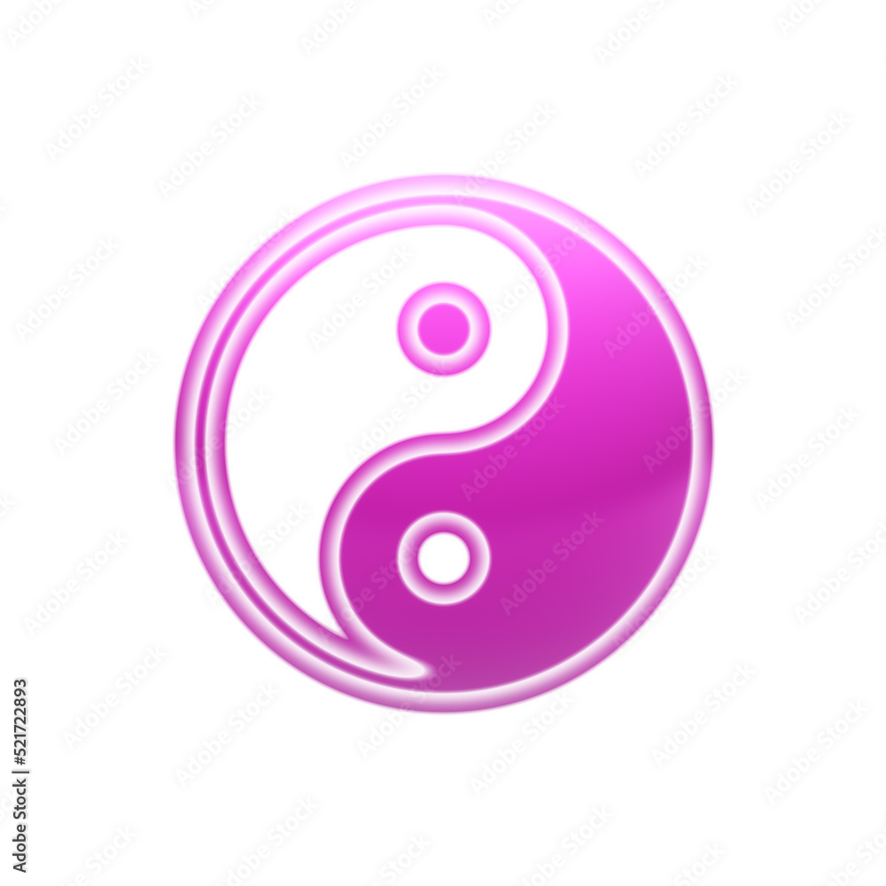 Ying-Yang icon isolated in white background. Illustration. Ying-Yang icon isolated in white background. Illustration.