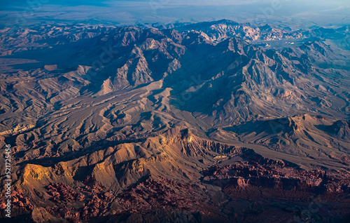 Aerial view of the Muddy Mountains, Nevada