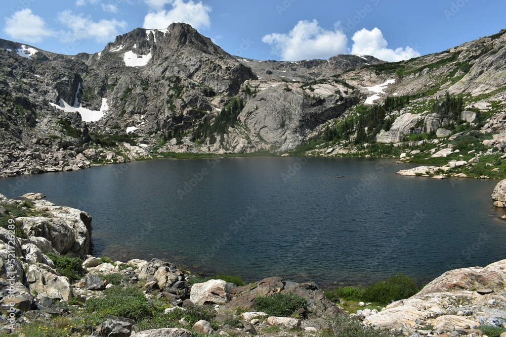 A stunning mountain lake