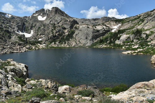 A stunning mountain lake