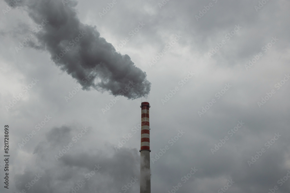 Thermal power plant smoke polluting air and enviroment Thermal power plant smoke polluting air and enviroment