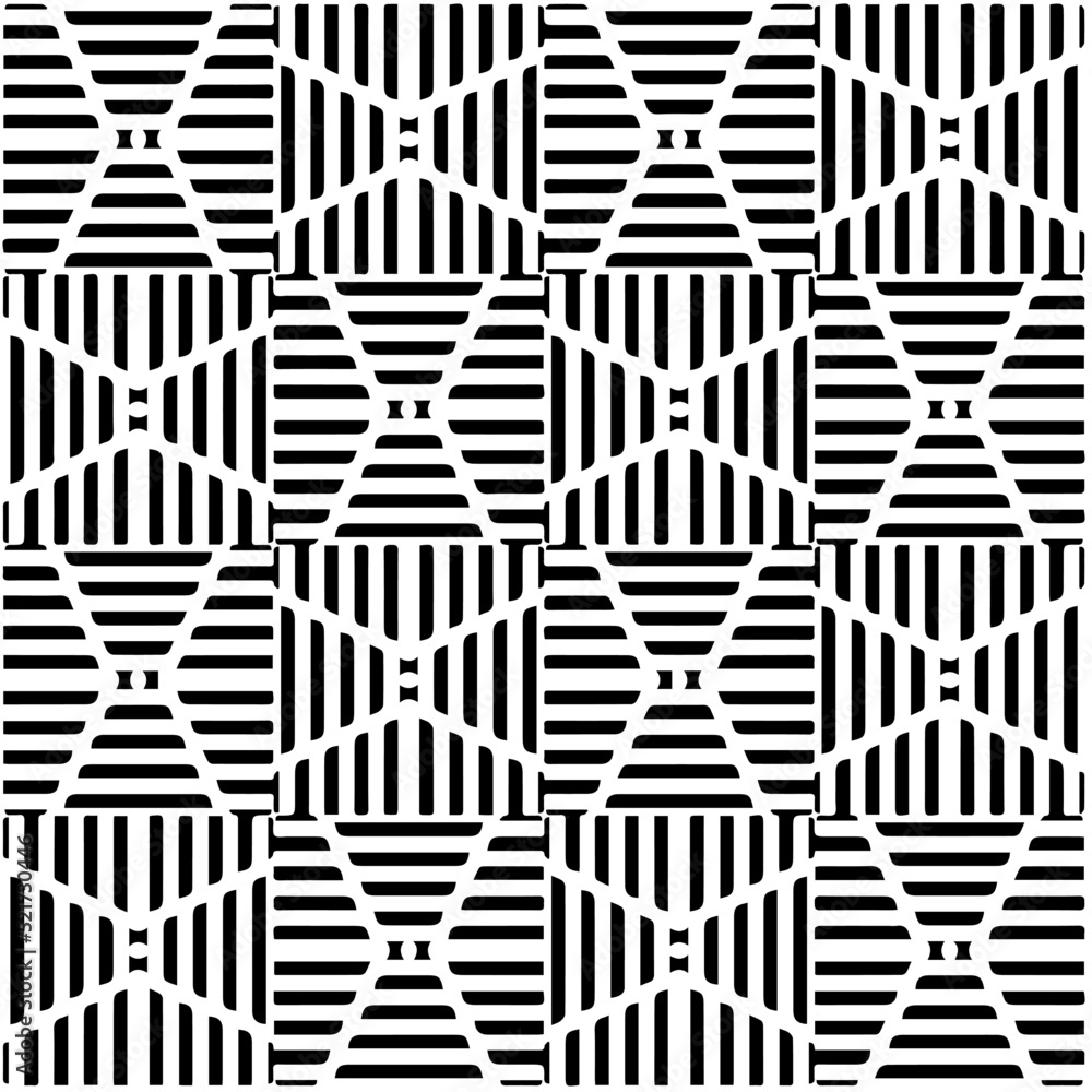 Design seamless monochrome geometric pattern. Abstract background. Vector art.Perfect for site backdrop, wrapping paper, wallpaper, textile and surface design.
Design seamless monochrome geometric pattern. Abstract background. Vector art.Perfect for site backdrop, wrapping paper, wallpaper, textile and surface design.