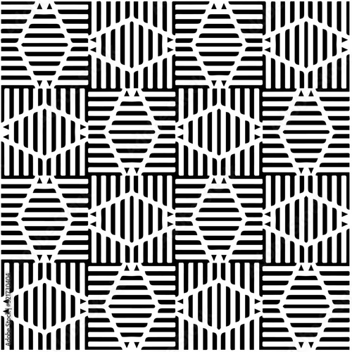 
Design seamless monochrome geometric pattern. Abstract background. Vector art.Perfect for site backdrop, wrapping paper, wallpaper, textile and surface design. 