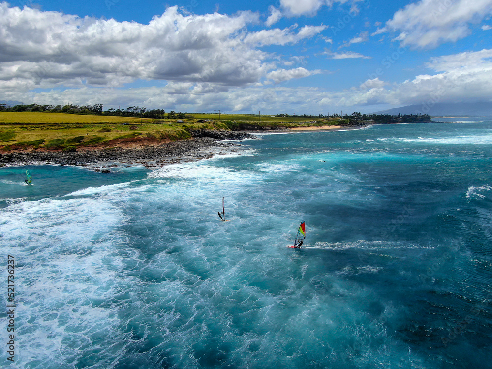 Kite Surfing off the Coast of Maui 2