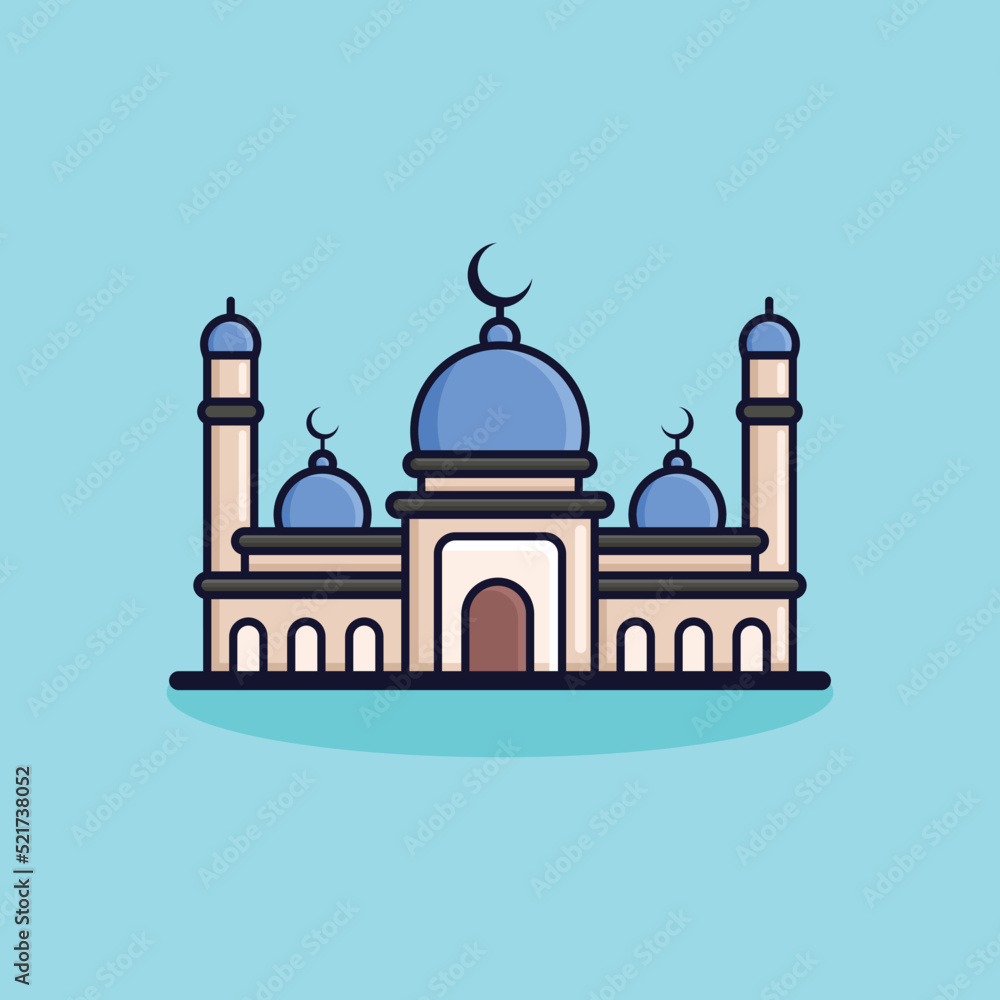 Mosque vector illustration for banner and poster design