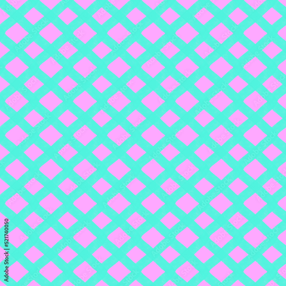 Fototapeta premium seamless vector pattern geometric rectangle stripe pink blue colours.