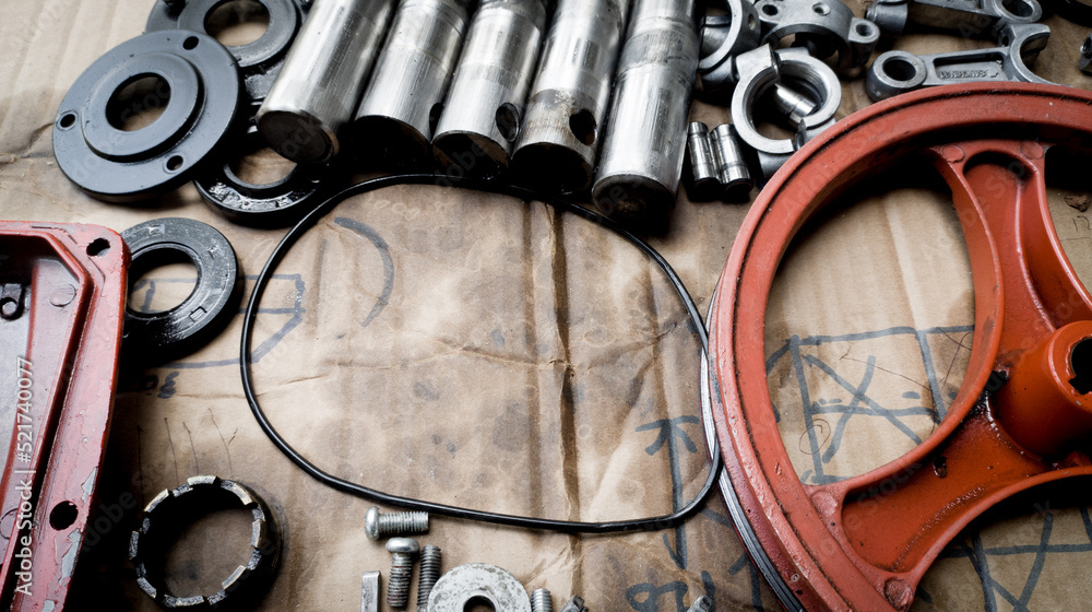 Water Pressure Pump Parts Overhaul. Remove and installing part after