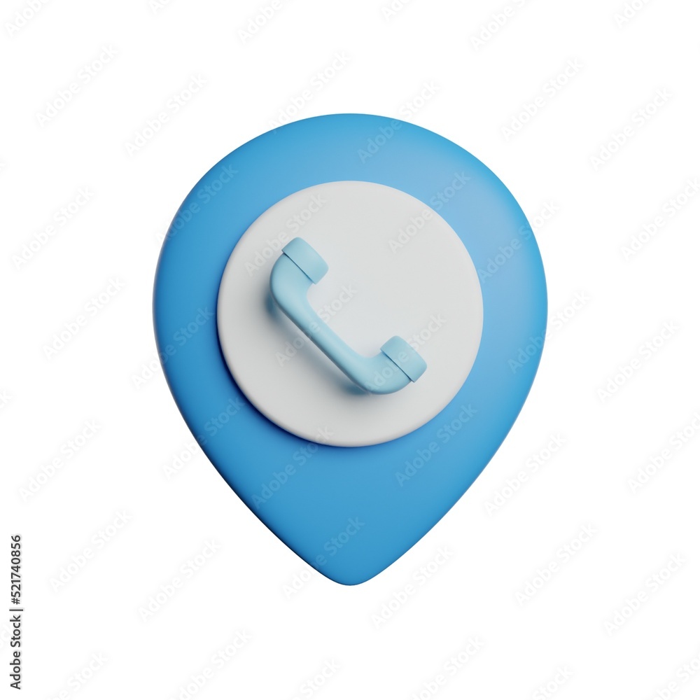 Pin Call Location 3D Rendering Illustration
Pin Call Location 3D Rendering Illustration