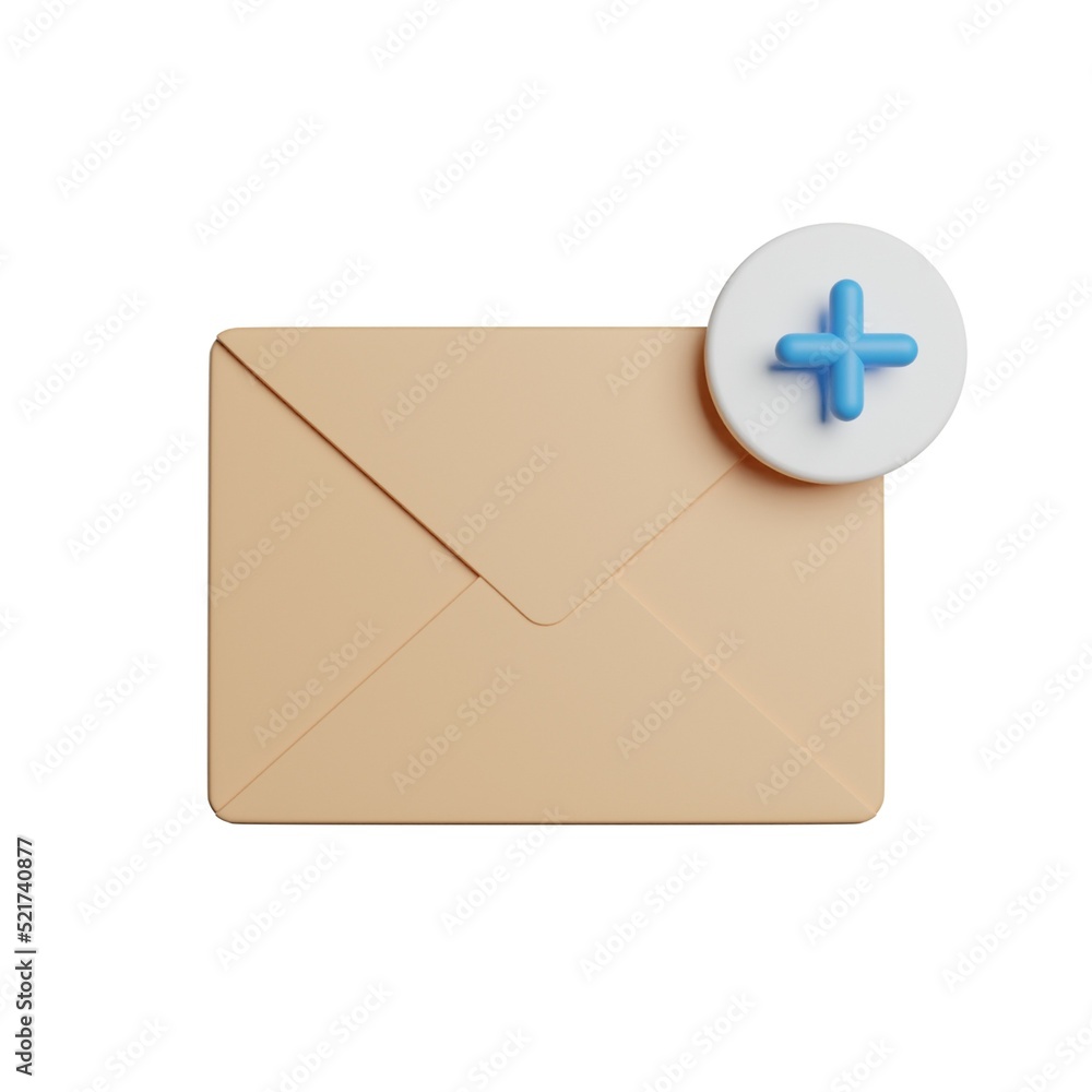 New Mail Letter 3D Rendering Illustration
New Mail Letter 3D Rendering Illustration