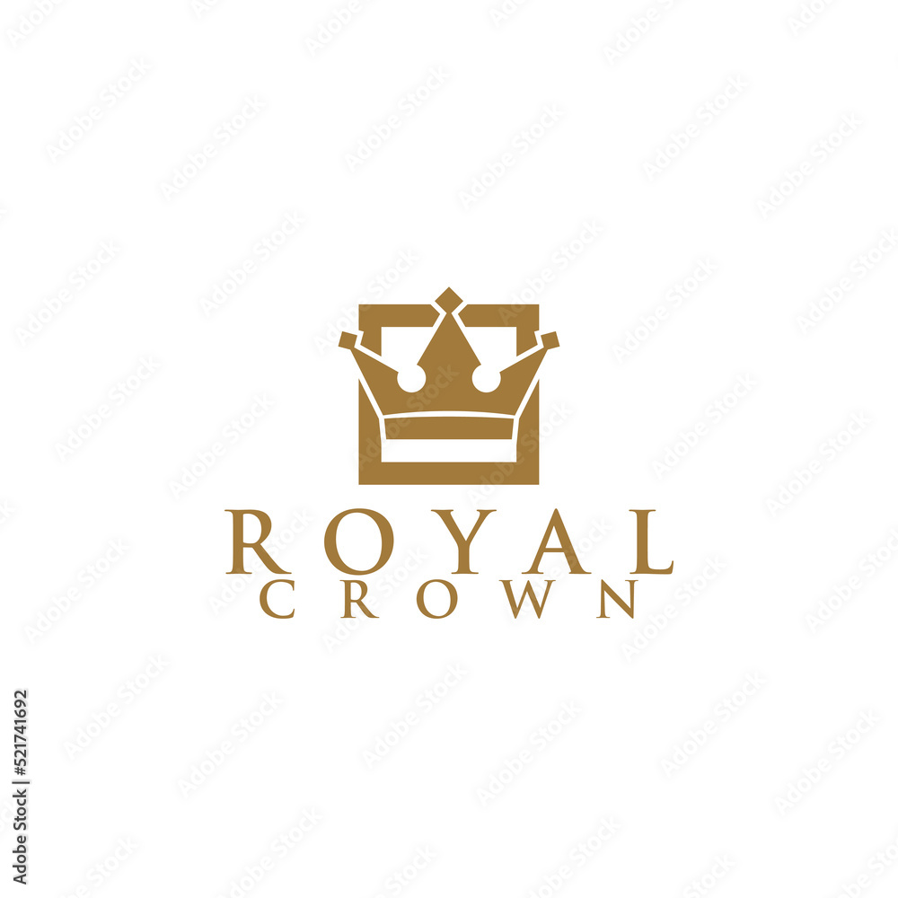 Royal Crown Logo Design Vector Royal Crown Logo Design Vector