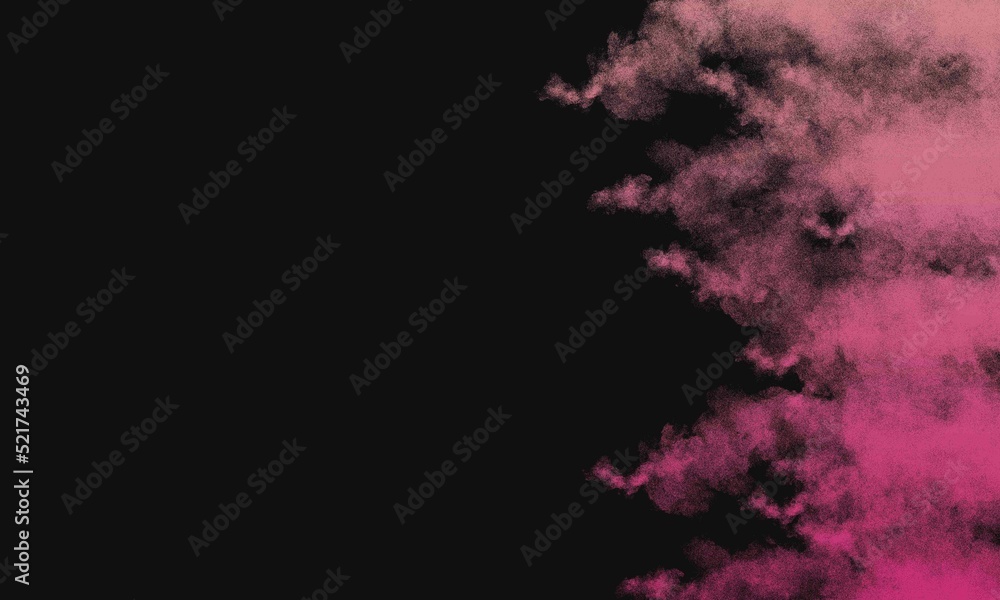 black background with color gradient smoke on the sides
