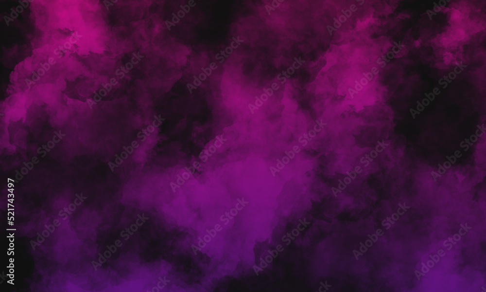 black background with purple gradient smoke