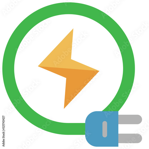 charge flat icon