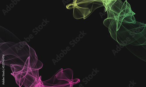 black background with gradient smoke in the corners