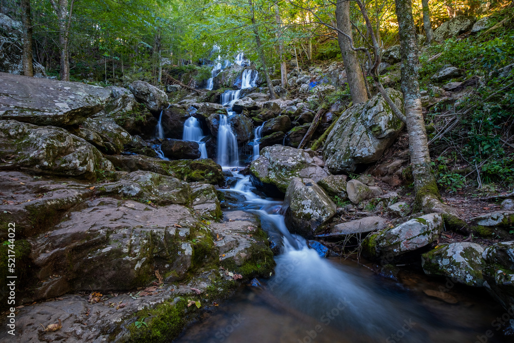 Obraz premium cascading long falls