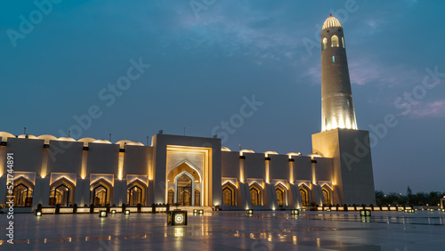 Tableau sur toile Imam Abdul Wahab Mosque: The Qatar State Grand Mosque Mosque.