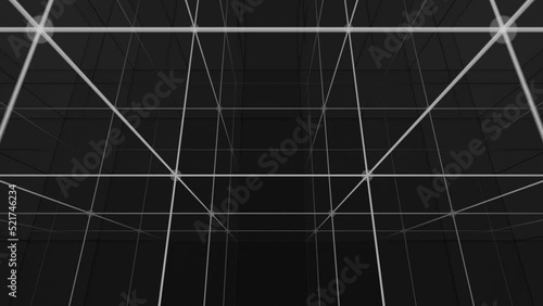 Wallpaper Mural Camera tilting Y into a 3d grid infinite space. High Speed Connection and communication Technology Abstract Background Concept. Digital cyberspace Data Network Connections. 4K Seamless Loop.  Torontodigital.ca