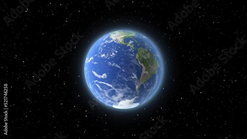 地球と星
