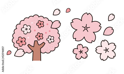 桜のイラスト素材
