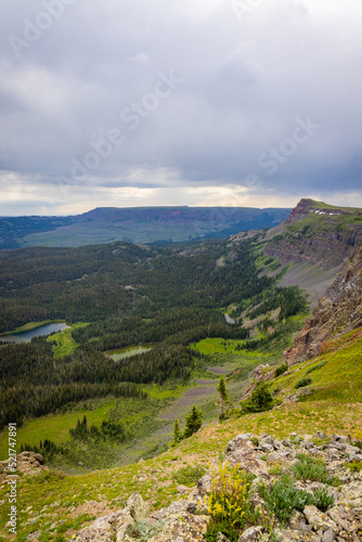Fototapeta Naklejka Na Ścianę i Meble -  Wilderness lakes under steep mountain cliffs