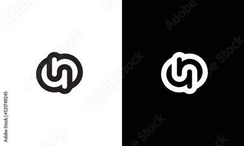 ab ba Lowercase Letter Initial Logo Design Template Vector Illustration