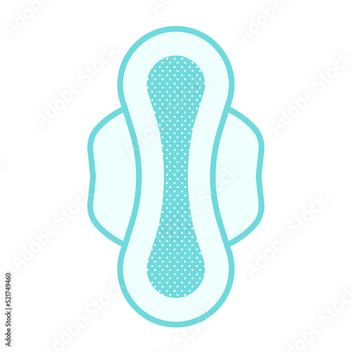 women's sanitary pad icon Vector Illustration in flat style	