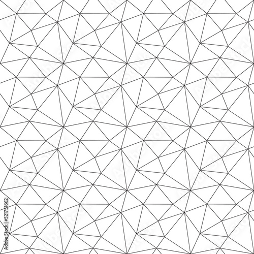 Black and white triangle grid seamless pattern background vector illustration