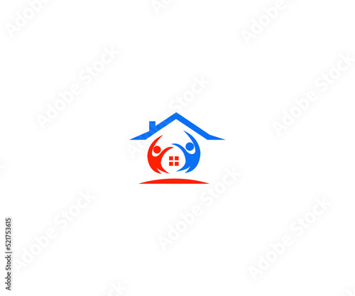 home care logo design vector icon symbol