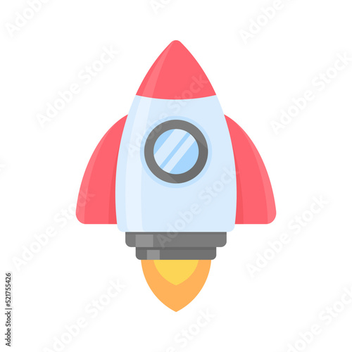 Space exploration rocket soars into the sky concept of starting to learn science