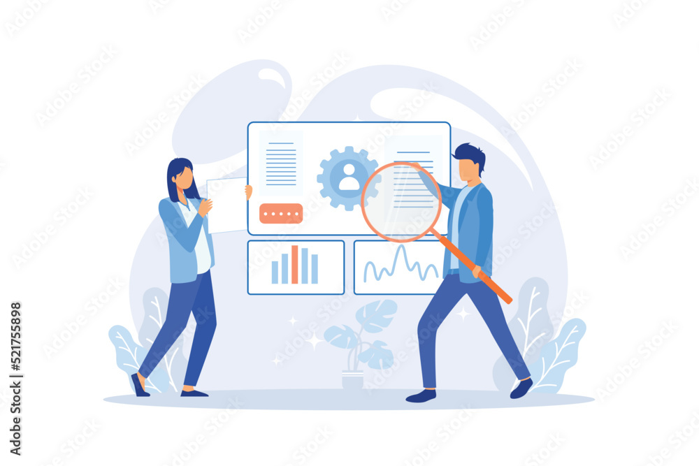 HR Employee performance evaluation and work improvement concept with multiethnic colleagues. Career growth, improving the efficiency of personnel. HR Employee performance evaluation and work improvement concept with multiethnic colleagues. Career growth, improving the efficiency of personnel.