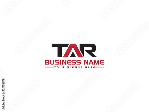 Minimalist TAR Logo Icon, Creative TA t a r Logo Image With Three Alphabet Letter Design for all kind of use