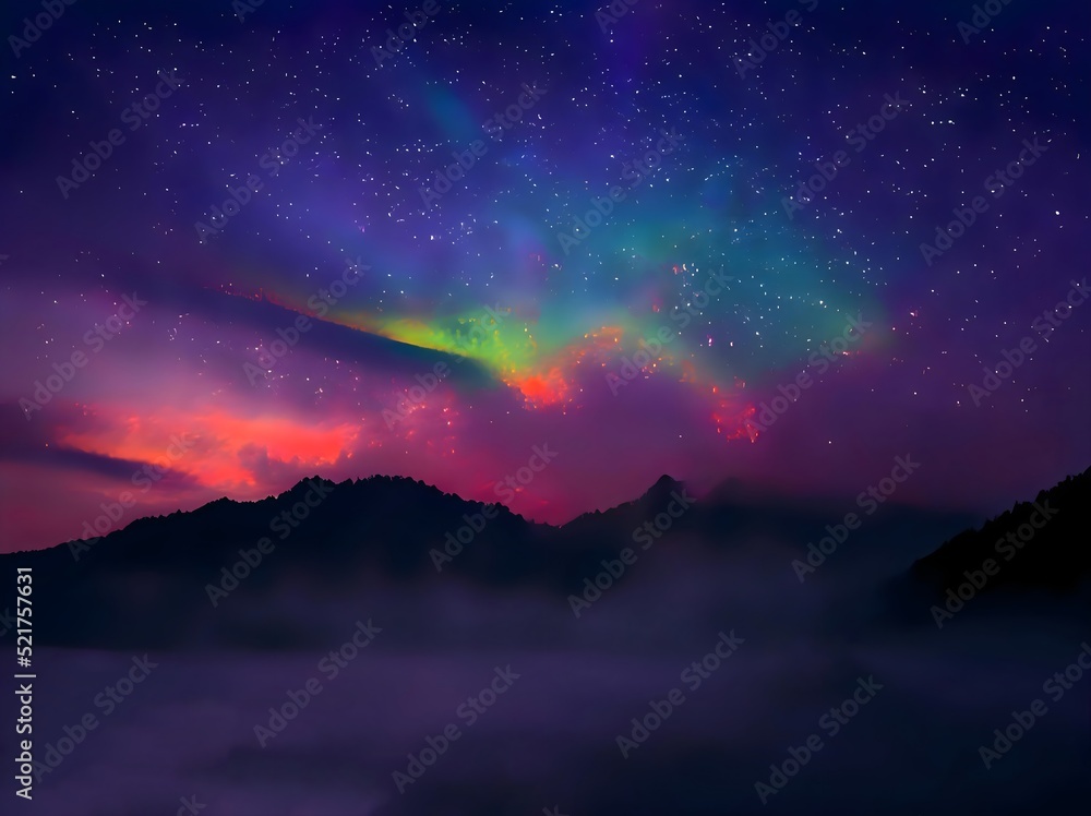 milky way galaxy and space dust in the universe, Night starry sky with stars milky way galaxy and space dust in the universe, Night starry sky with stars