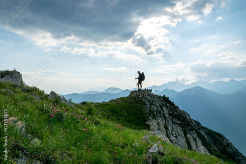 Wanderer in den österreichischen Alpen