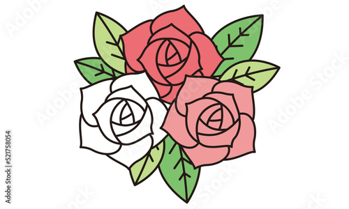 バラのイラスト素材