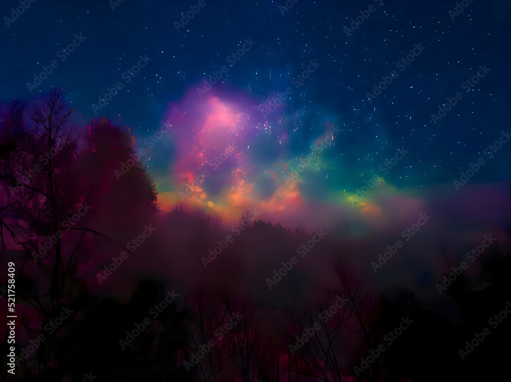 milky way galaxy and space dust in the universe, Night starry sky with stars milky way galaxy and space dust in the universe, Night starry sky with stars