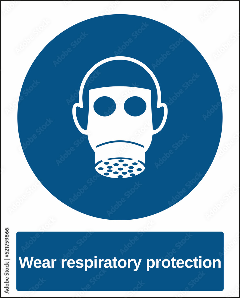 standard mandatory sign wear respiratory protection standard mandatory sign wear respiratory protection