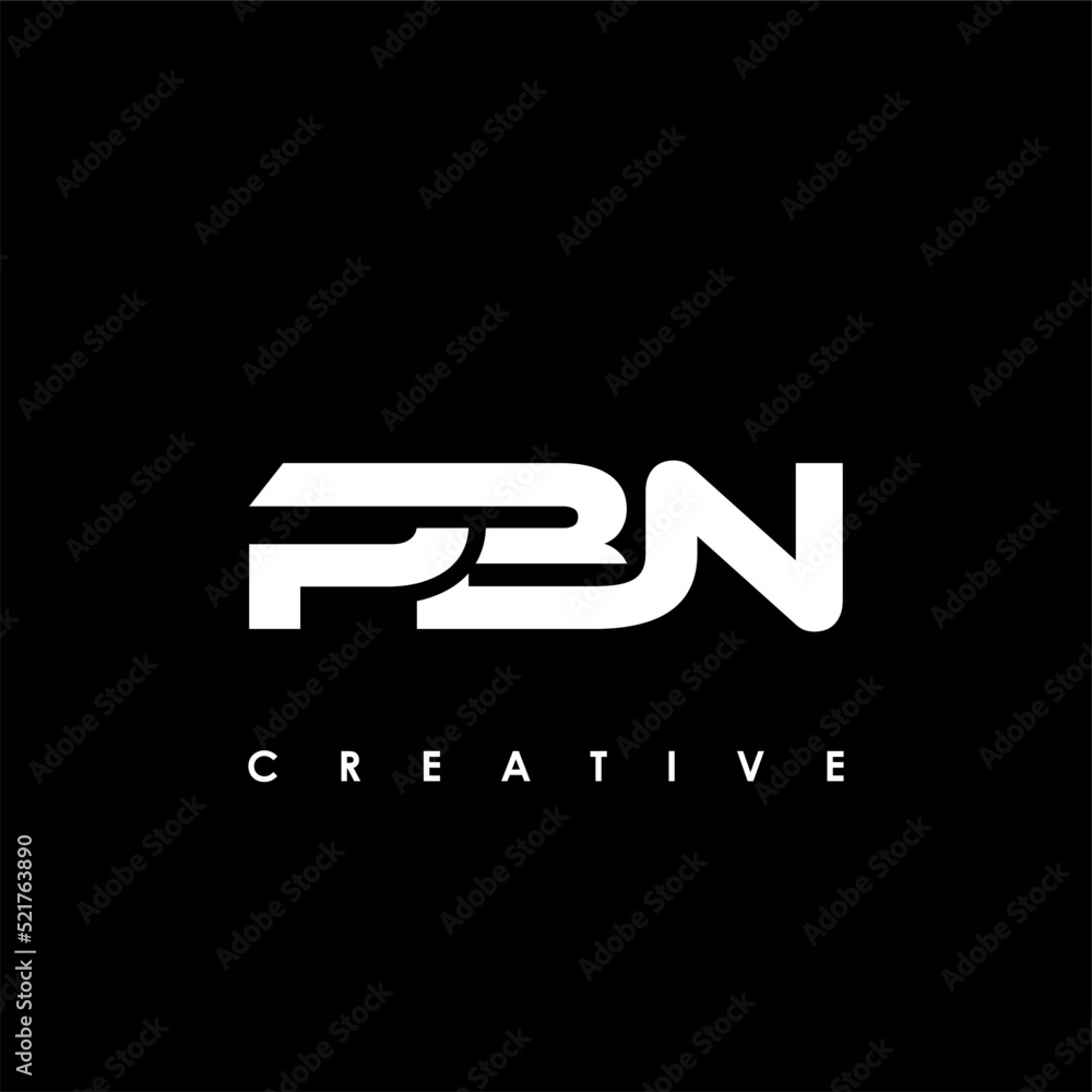 PBN Letter Initial Logo Design Template Vector Illustration PBN Letter Initial Logo Design Template Vector Illustration