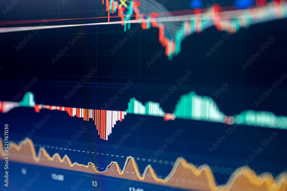 Stock market data on digital LED display. Fundamental and technical analysis with candle stick graph chart of stock market trading to represent about Bullish and Bearish point.
Stock market data on digital LED display. Fundamental and technical analysis with candle stick graph chart of stock market trading to represent about Bullish and Bearish point.