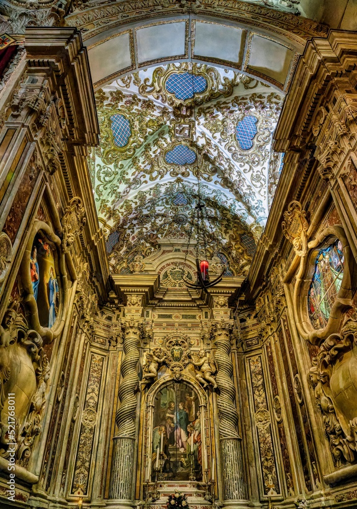 Interior of Cathedral San Francesco, Enna, Sicily