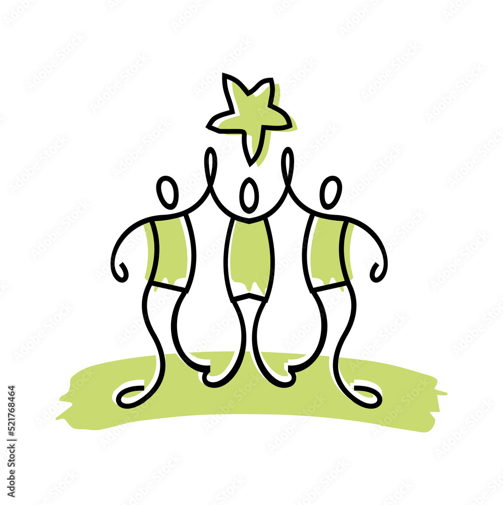 Stickman Stick Figure Reaching The Success Star Stickman Stick Figure Reaching The Success Star