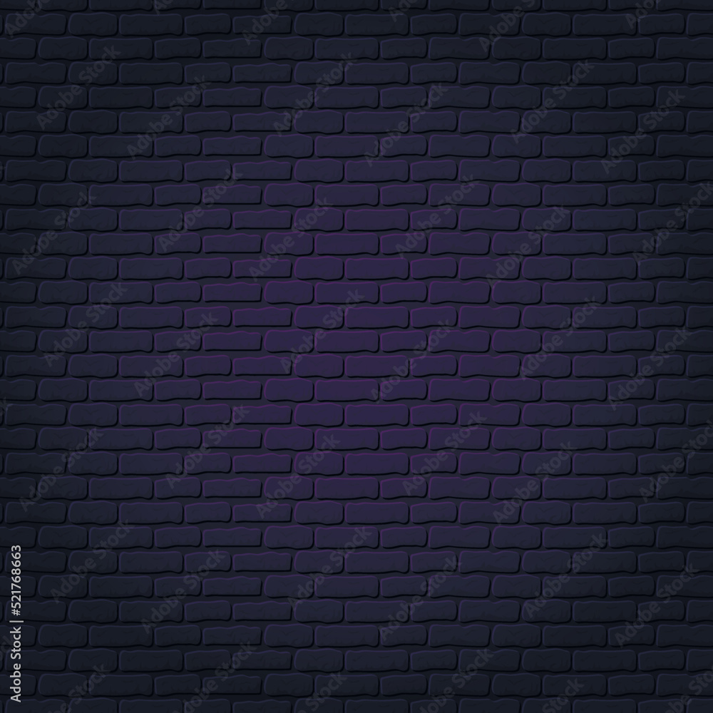 Dark brick wall vector background for neon inscriptions Dark brick wall vector background for neon inscriptions