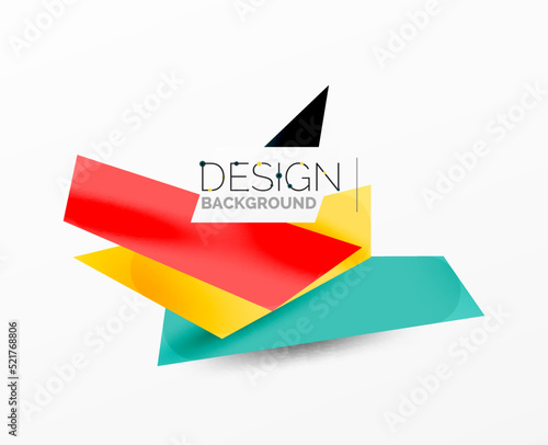 Free Download Background color abstract overlapping lines. Minimal composition vector illustration for wallpaper banner background or landing page - GFXLoad